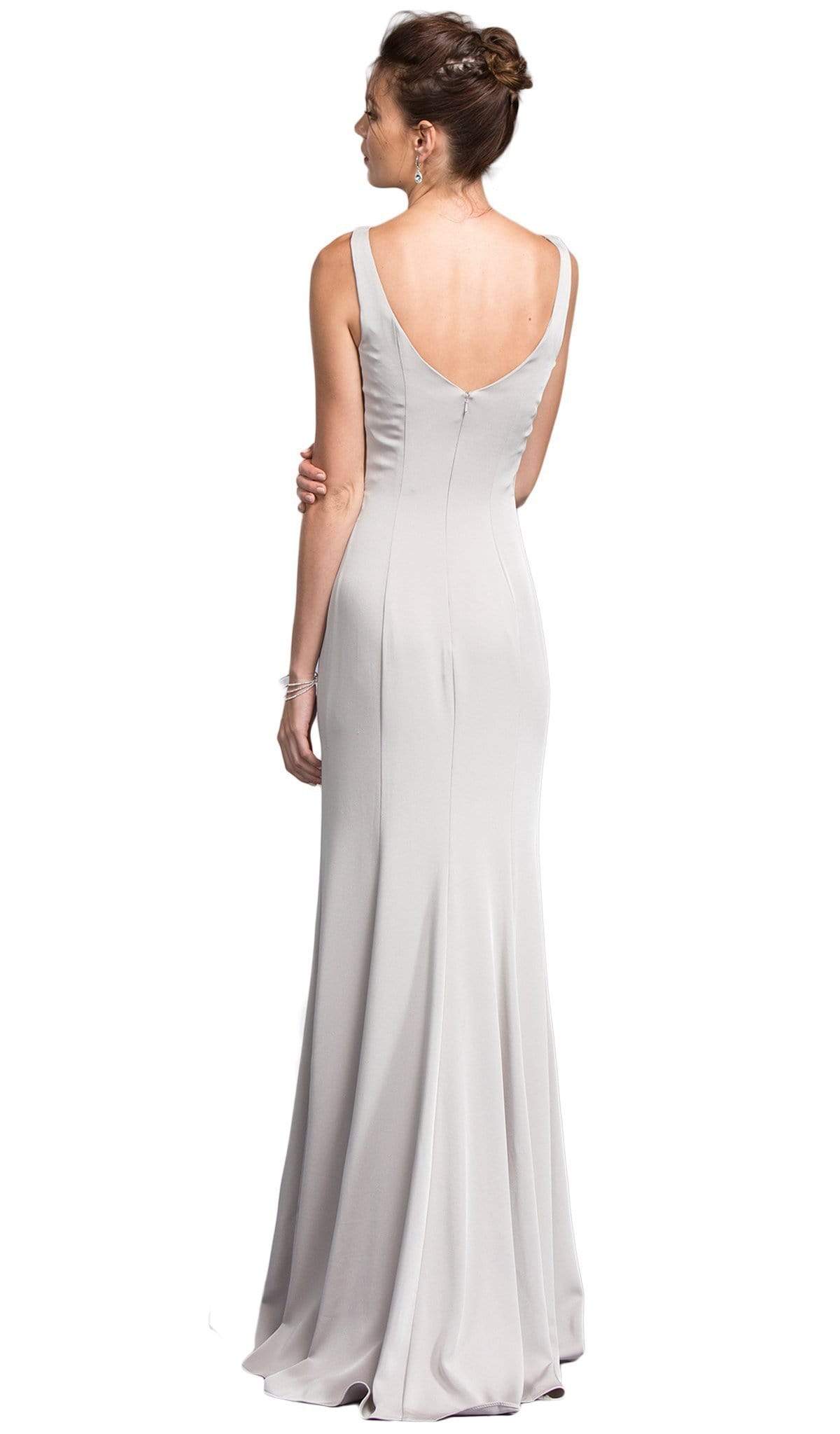 Plunging V-neck Fitted Prom Dress Dress