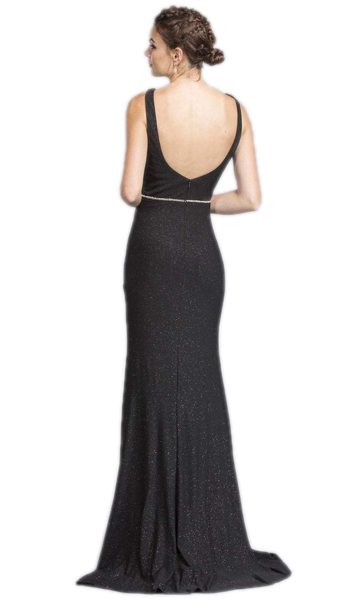 Plunging V-neck Sheath Prom Dress Dress