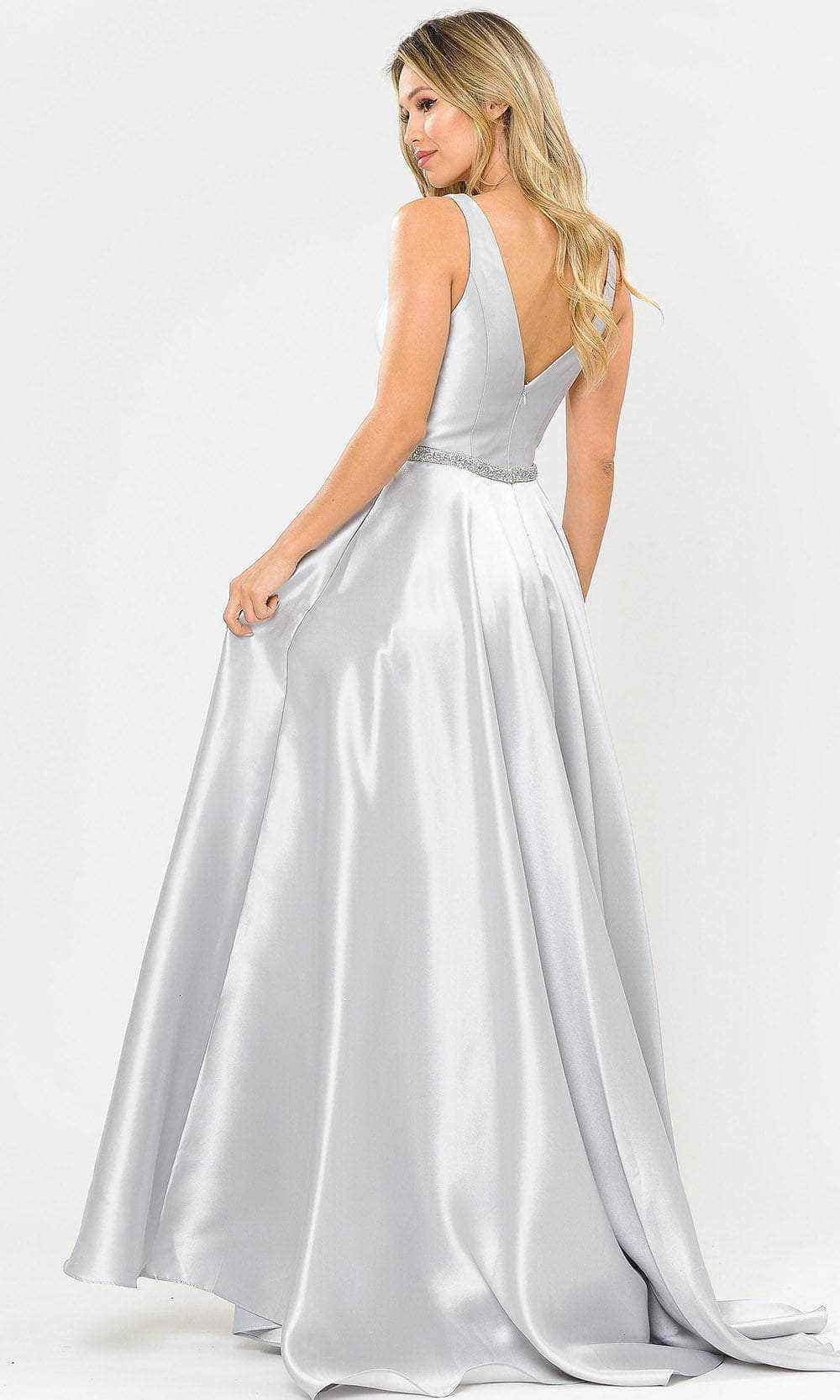 Poly USA 8682 - Mikado Sleeveless A-Line Long Gown Special Occasion Dress