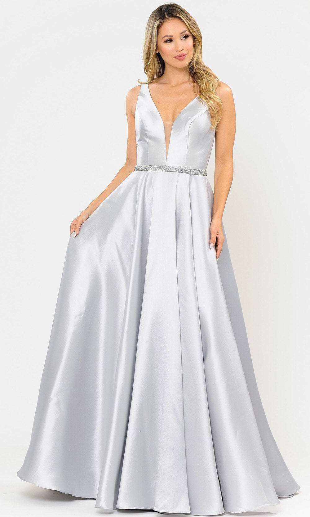 Poly USA 8682 - Mikado Sleeveless A-Line Long Gown Special Occasion Dress