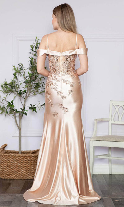 Poly USA 9350 - Cold Shoulder Jersey Prom Dress Prom Dresses