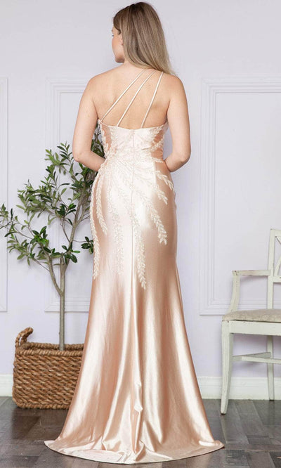 Poly USA 9358 - Embellished Strappy Back Prom Dress Prom Dresses