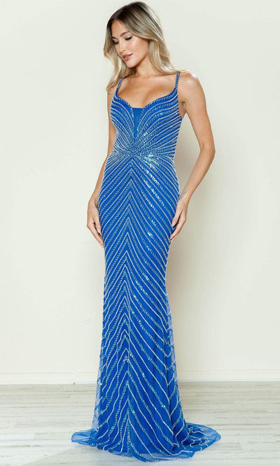 Poly USA 9530 - Cutout Back Embellished Prom Dress Prom Dresses