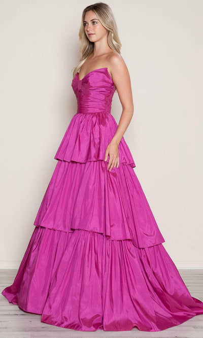 Poly USA 9694 - Tiered A-Line Prom Dress Prom Dresses