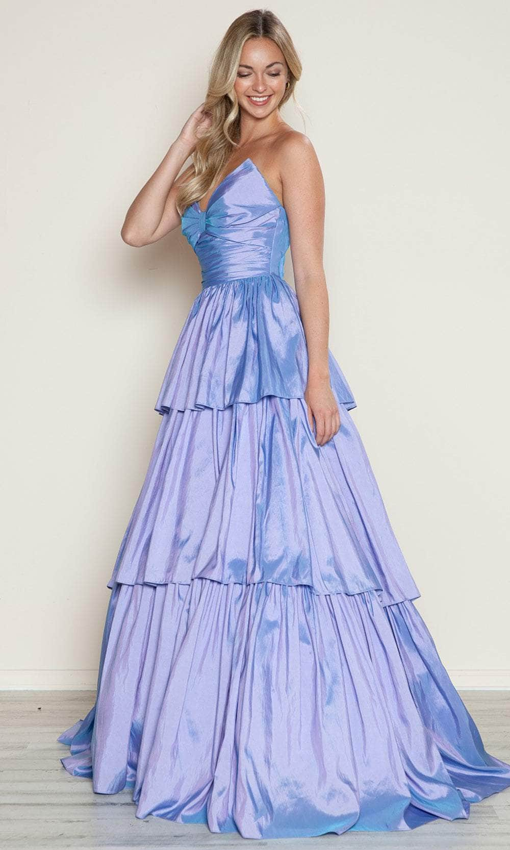 Poly USA 9694 - Tiered A-Line Prom Dress Prom Dresses