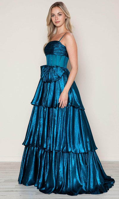 Poly USA 9718 - Sheer Corset Bodice Prom Gown Prom Dresses