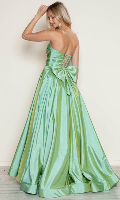 Poly USA 9754 - Strapless Prom Dress with Back Bow Prom Dresses