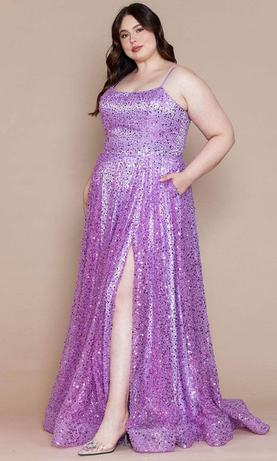 Poly USA W1142 - Pearl Ornate Plus Prom Dress Prom Dresses XS / Lavender