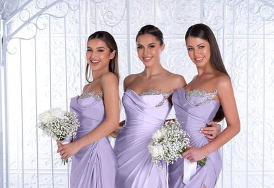 Portia and Scarlett - PS21218 Sweetheart Neck Drape Fitted Gown Bridesmaid Dresses