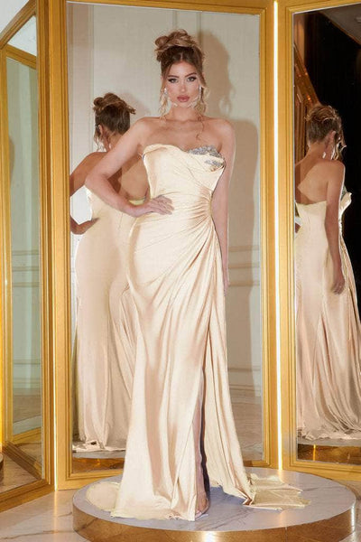 Portia and Scarlett - PS21218 Sweetheart Neck Drape Fitted Gown Bridesmaid Dresses