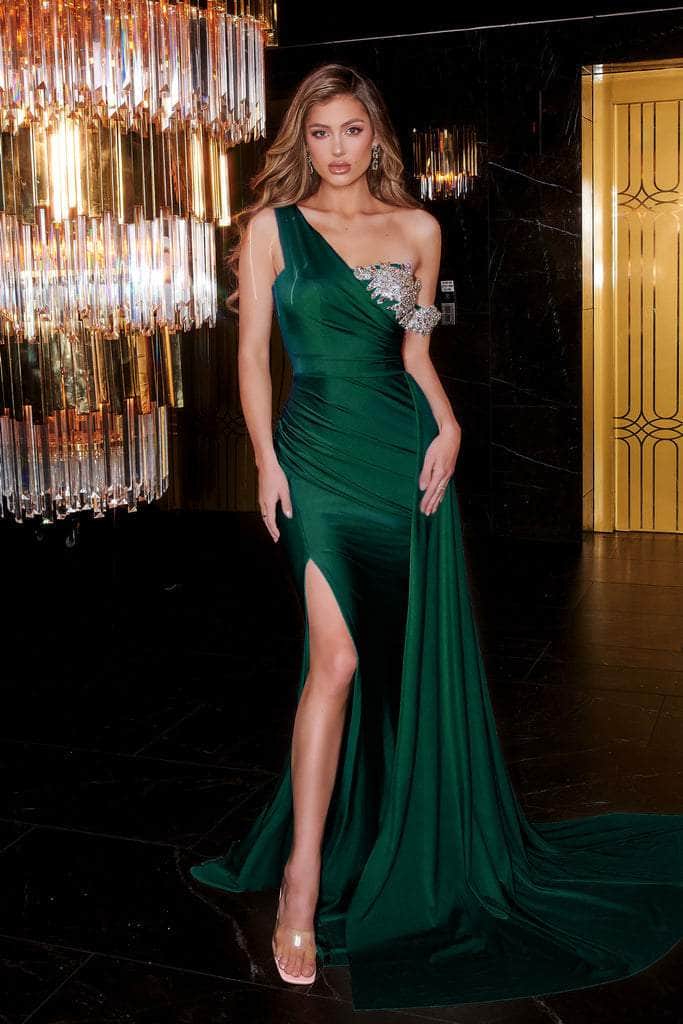 Portia and Scarlett - PS22222 Asymmetrical Sheath Evening Dress Prom Dresses
