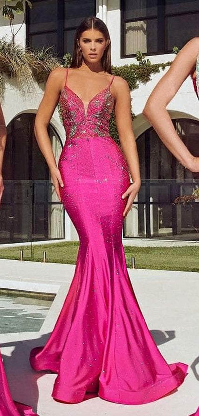 Portia and Scarlett PS22518 - Jeweled Cutout Back Prom Dress Prom Dresses