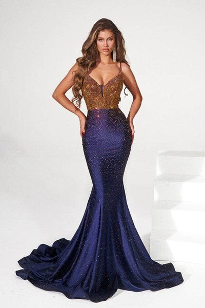 Portia and Scarlett PS22518 - Jeweled Cutout Back Prom Dress Prom Dresses
