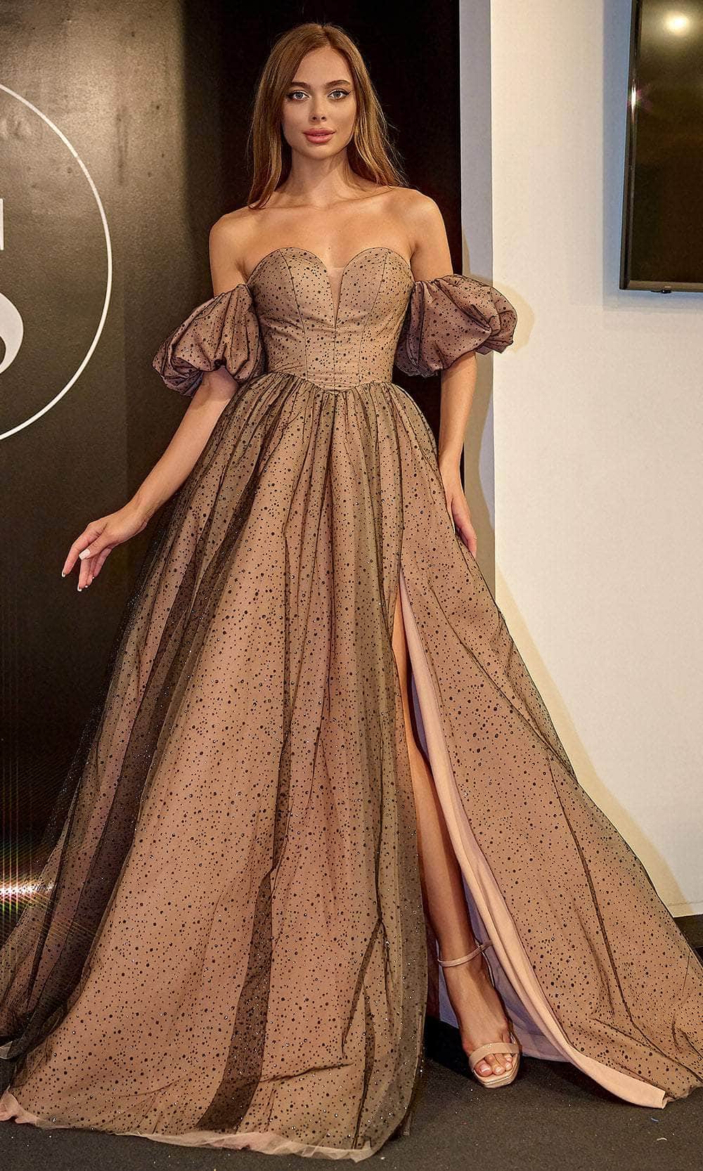 Portia and Scarlett PS24066 - Sweetheart Ballgown with Slit Special Occasion Dress