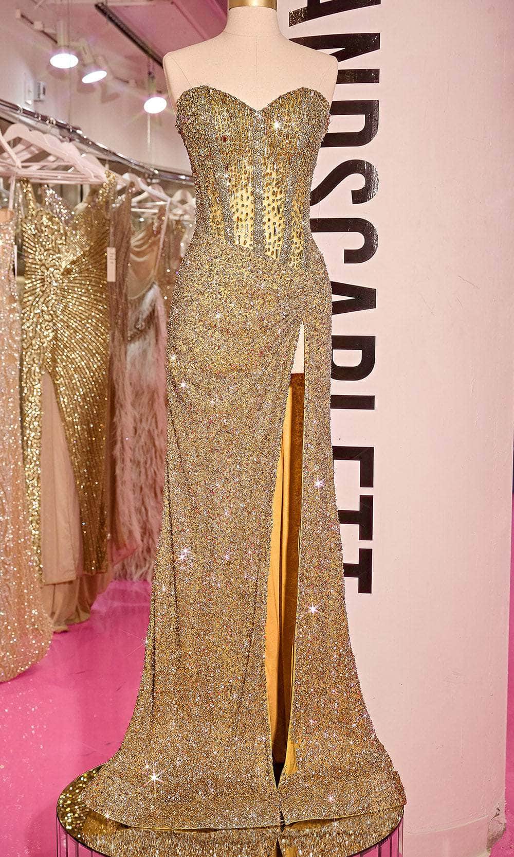 Portia and Scarlett PS24850C - Jeweled Corset Evening Gown