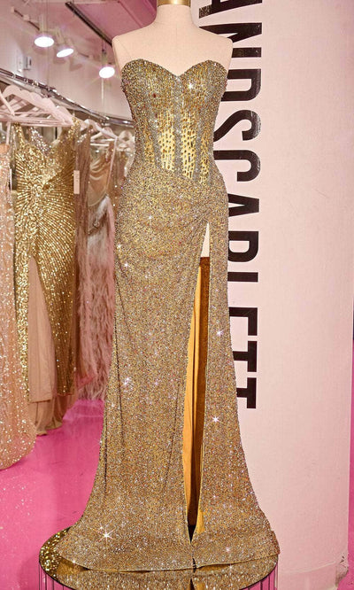 Portia and Scarlett PS24850C - Jeweled Corset Evening Gown