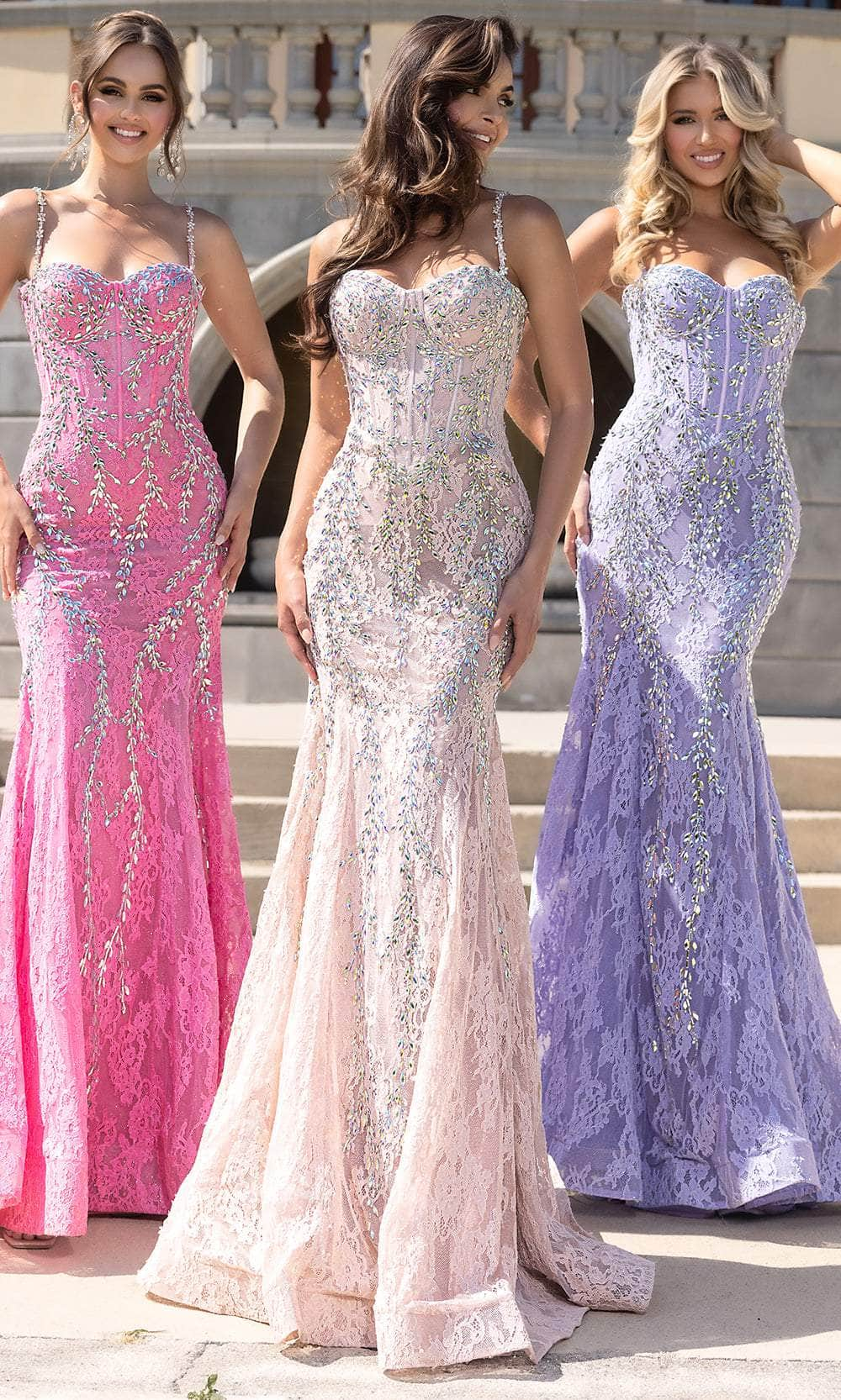 Portia and Scarlett PS25150 - Crystal Embellished Prom Dress Pageant Dresses