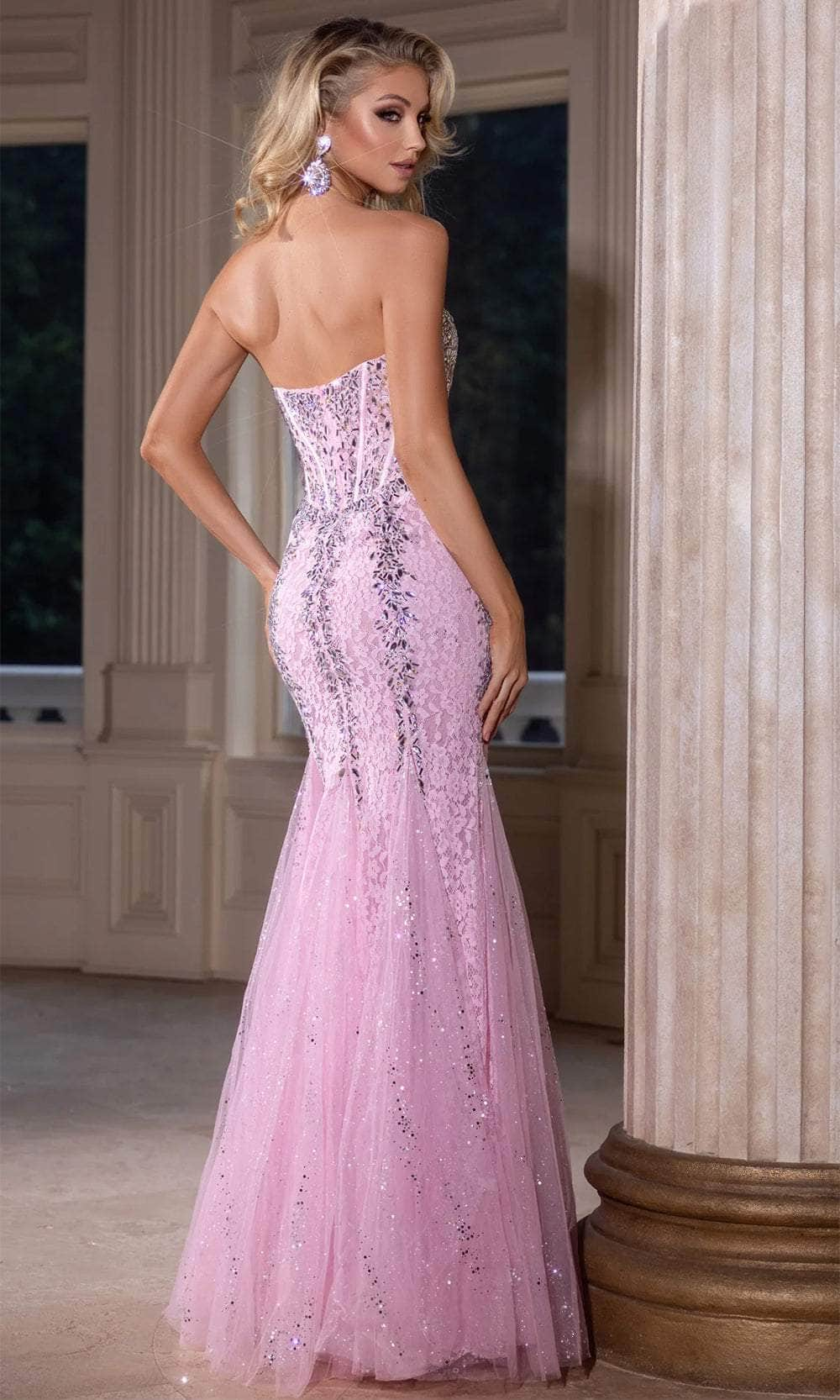 Portia and Scarlett PS25169 - Strapless Godet Prom Dress Pageant Dresses