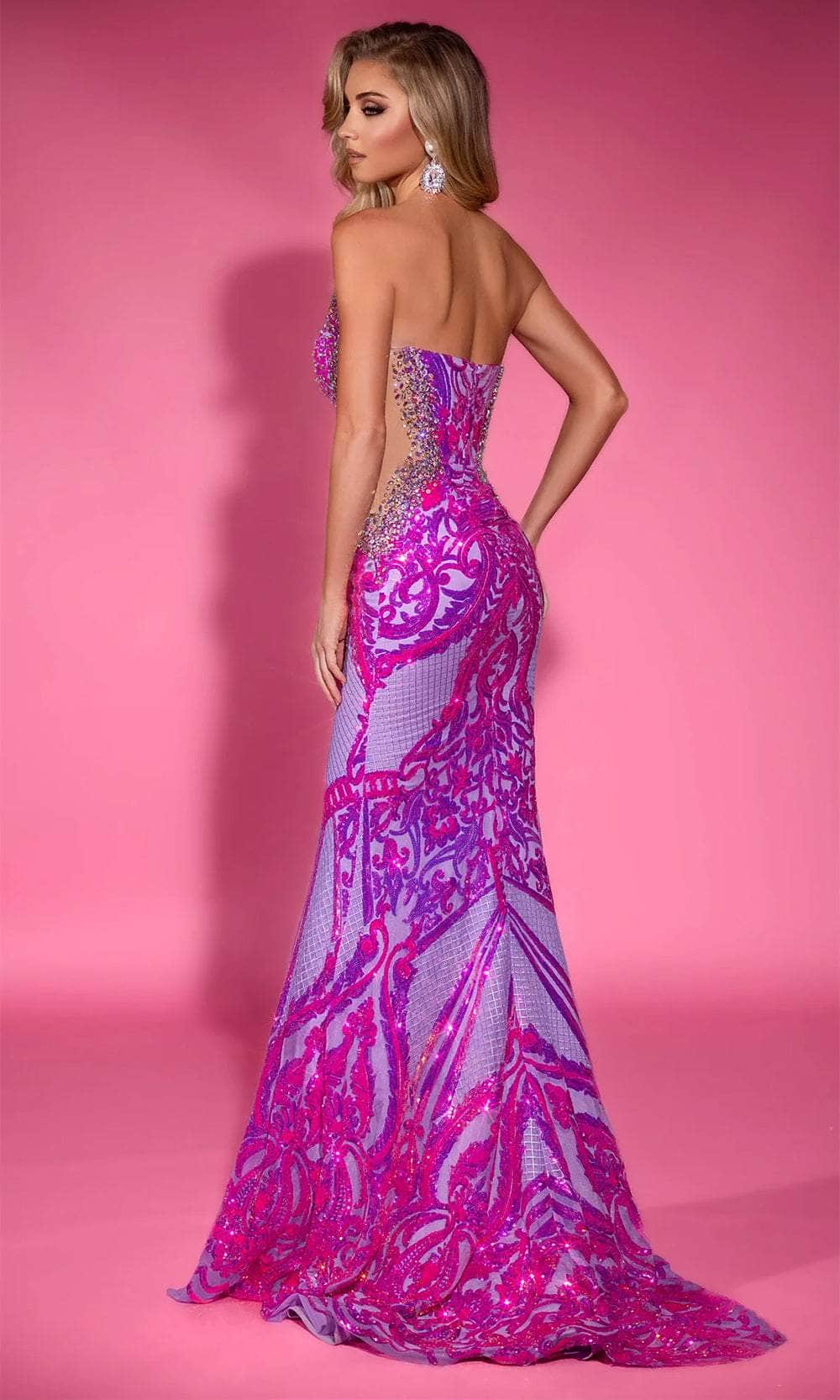Portia and Scarlett PS25263 - Sequins Sheath Evening Dress Pageant Dresses