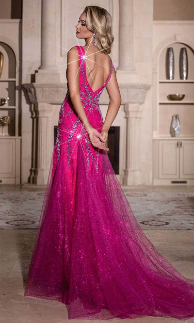 Portia and Scarlett PS25289 - Sash Draped Prom Dress Prom Dresses