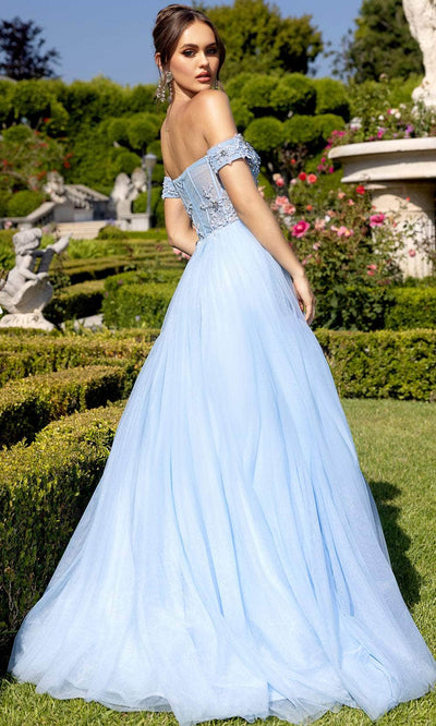 Portia and Scarlett PS25309 - Embellished Off-Shoulder Ballgown Ball Gowns