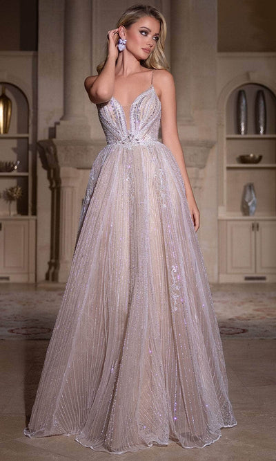 Portia and Scarlett PS25310 - Embellished A-Lie Prom Dress Prom Dresses 00 / White