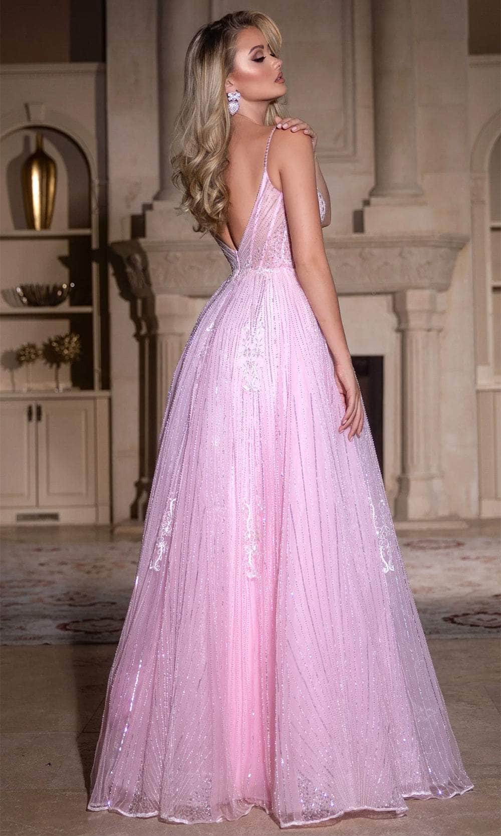 Portia and Scarlett PS25310 - Embellished A-Lie Prom Dress Prom Dresses