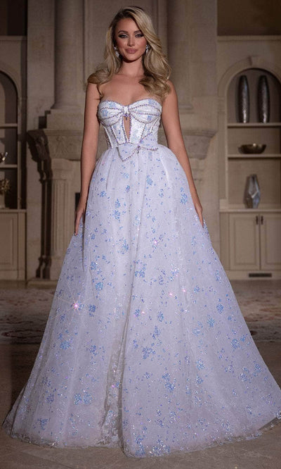 Portia and Scarlett PS25315 - Strapless Sweetheart Prom Gown Quinceanera Dresses 00/ Ivory