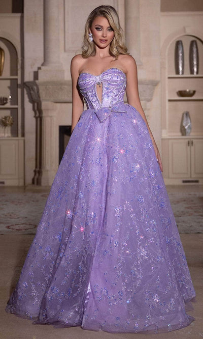 Portia and Scarlett PS25315 - Strapless Sweetheart Prom Gown Quinceanera Dresses 00/ Lilac