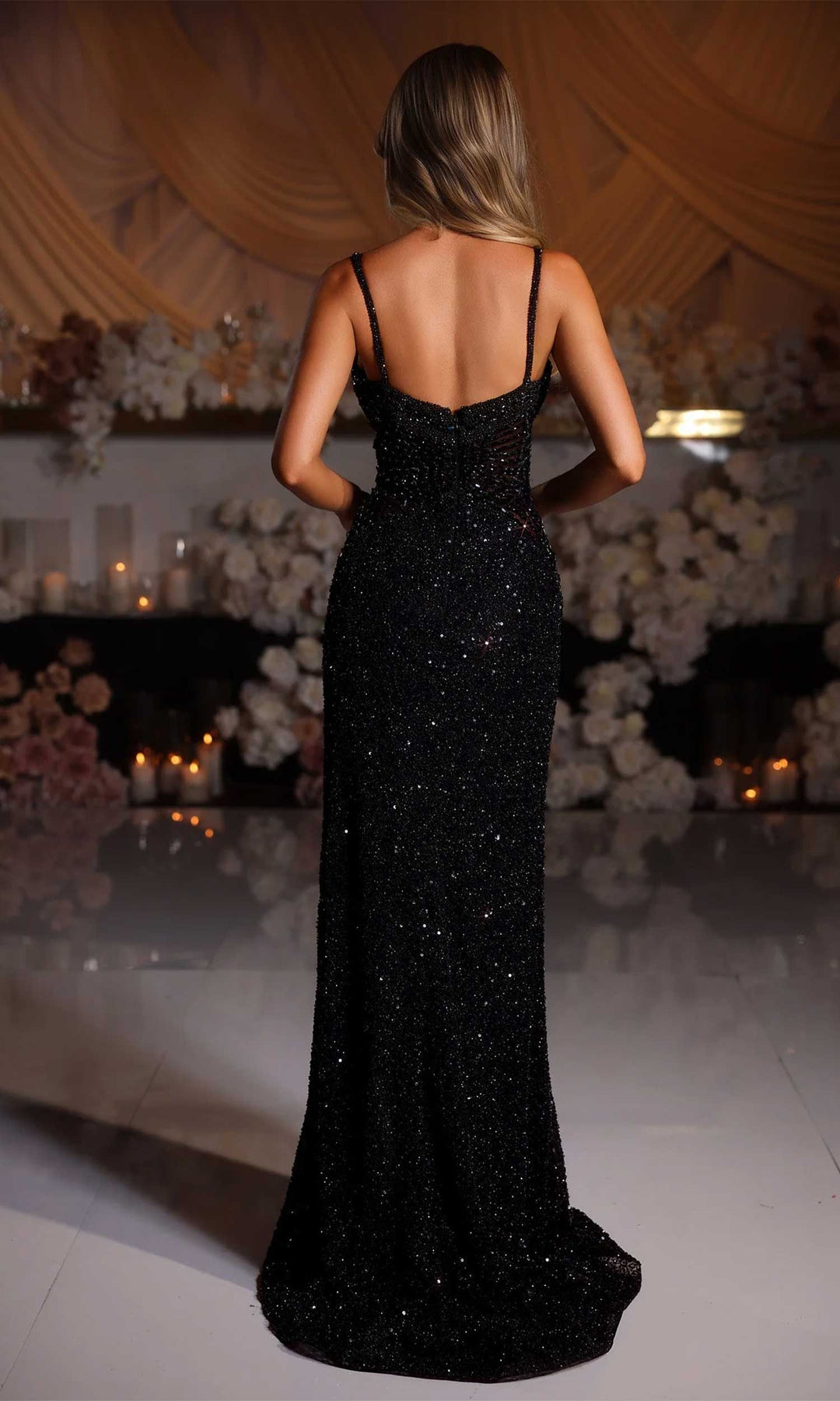Portia and Scarlett PS25431C - Embellished V-Neck Prom Dress