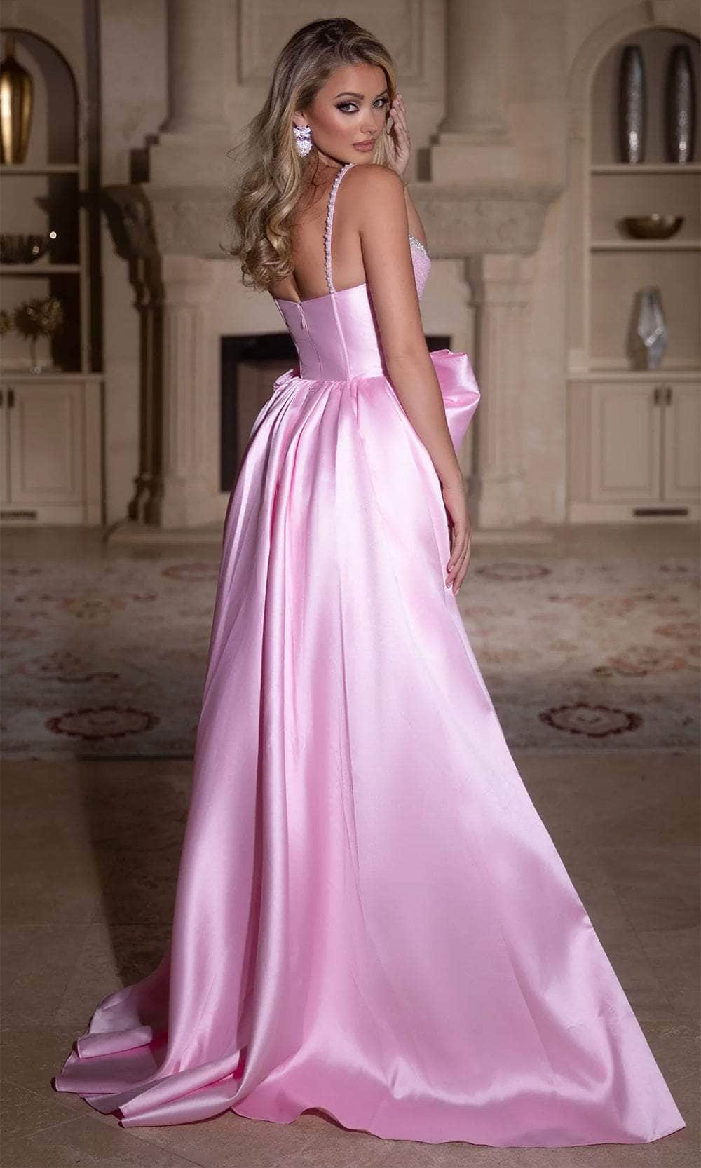 Portia and Scarlett PS25651E - Bow-Detailed Overskirt Prom Gown Prom Dresses