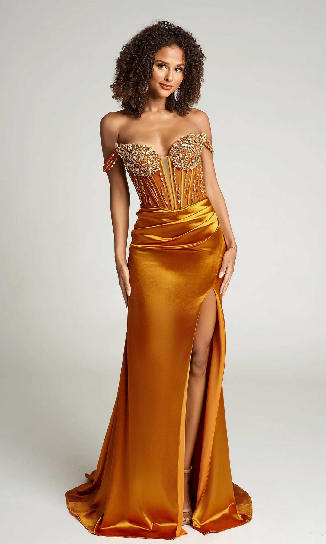 Portia and Scarlett PS26046 - Sleeveless Hand-Beaded Fitted Dress