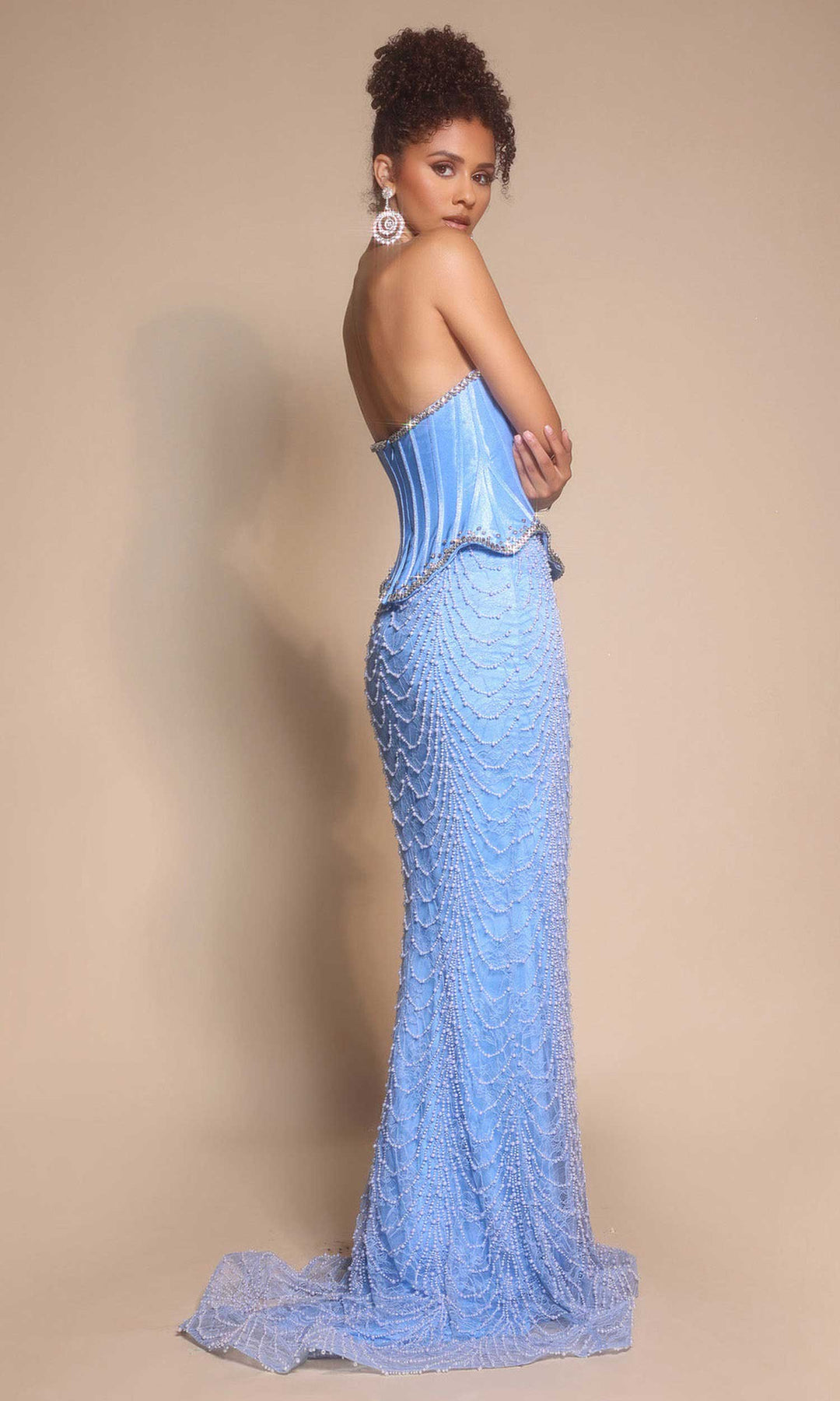 Portia and Scarlett PS26054 - Beaded Skirt Sweetheart Fitted Gown