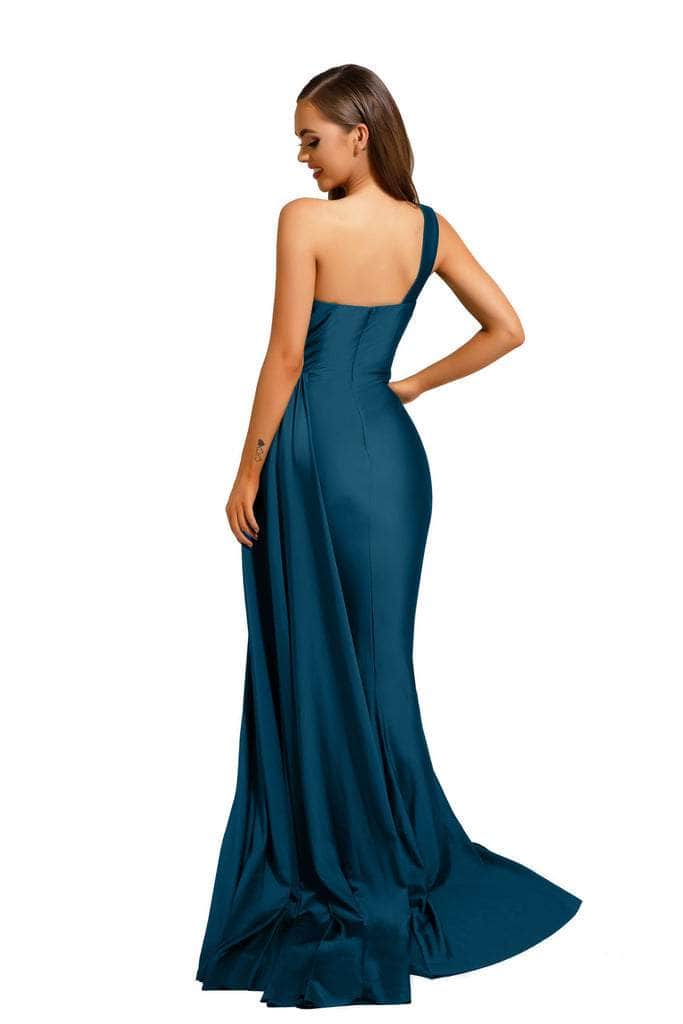 Portia and Scarlett - PS6321 One Shoulder Fitted Evening Gown Evening Dresses