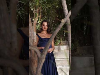 Ladivine 7446 - Lace-Up Back Sleeveless Gown with Slit