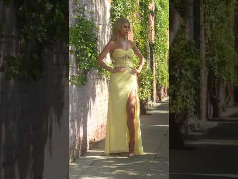 Ladivine CD384 - Illusion Strapless Evening Dress