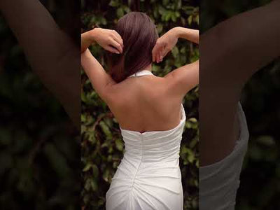 Ladivine Bridal CD796W - Fitted Halter Bridal Dress
