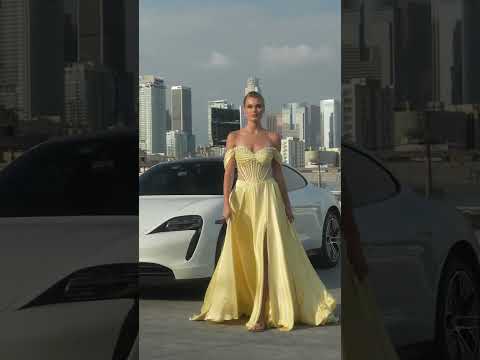 Ladivine CD297 - Illusion A-Line Evening Dress