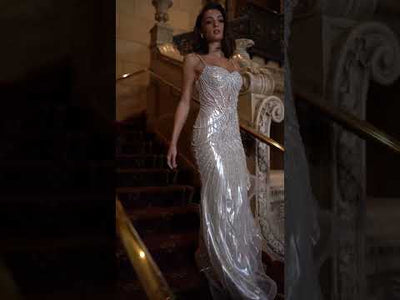 Ladivine CD764 - Beaded Sheath Evening Dress