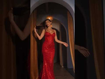 Ladivine CC0401 - Sweetheart Strappy Back Evening Dress