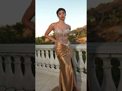 Ladivine CD744 - Sleeveless Sweetheart Prom Gown