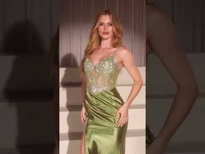 Ladivine CC8868 - Embellished Corset Gown