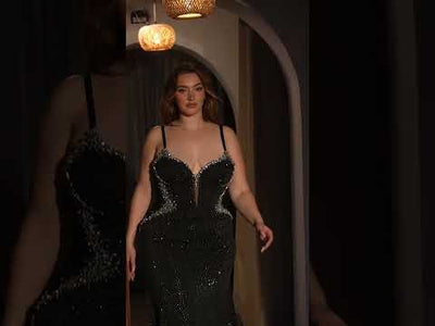 Ladivine CM365C - Sweetheart Neck Embellished Prom Gown