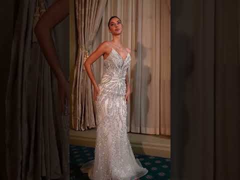 Ladivine Bridal CC0688W - Fitted Strapless Lace-Up Back Gown