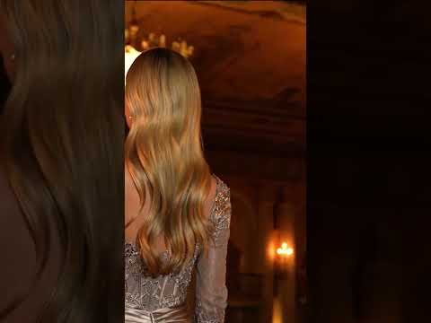 Ladivine CD731 - Scoop Back Three-Quarter Sleeve Gown