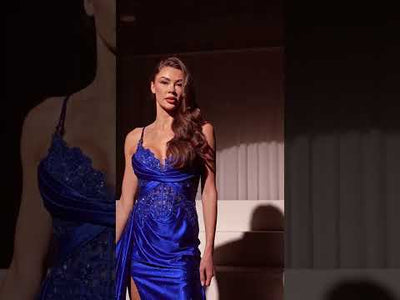 Ladivine CDS524 - Sash Detail Mermaid Gown