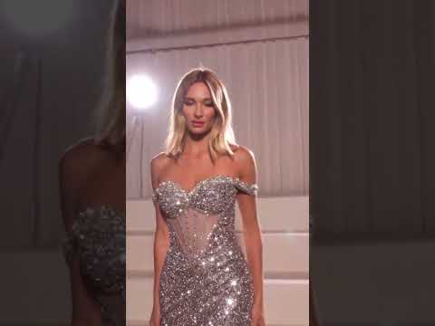 Ladivine CM373 - Off Shoulder Sequin Gown