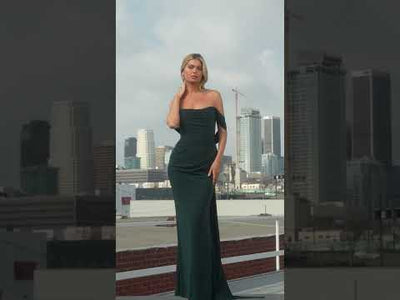 Ladivine 7433 - Sash Detail Long Gown