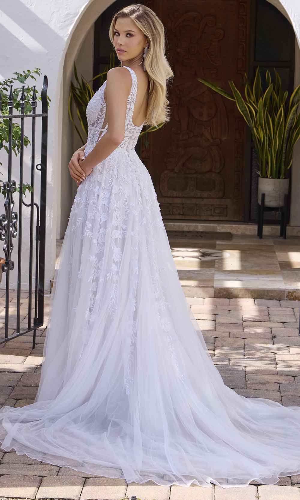 Primavera Couture 11142 - Sleeveless Embroidered A-Line Gown Wedding Dresses