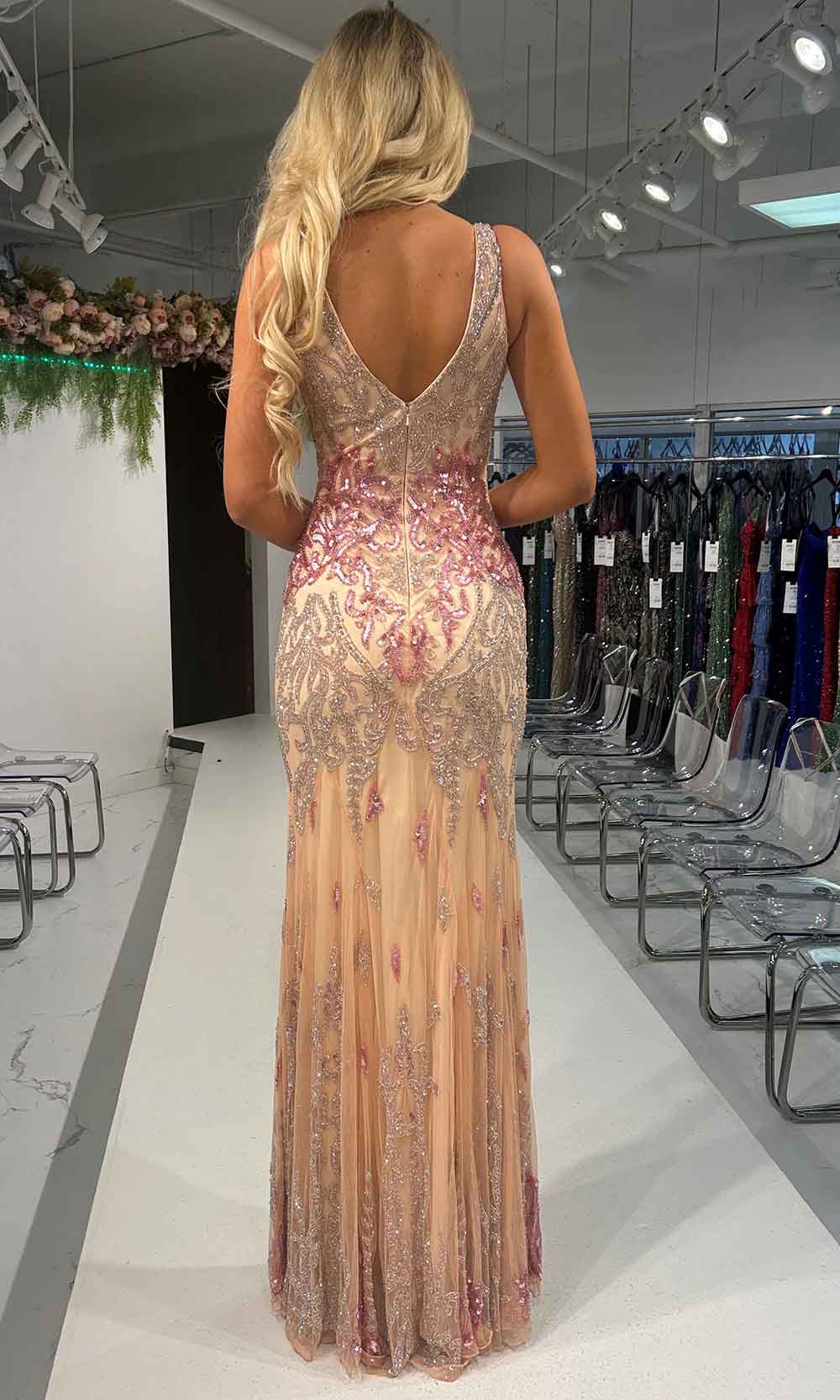 Primavera Couture 12180 - Jeweled Sleeveless Prom Dress Special Occasion Dress